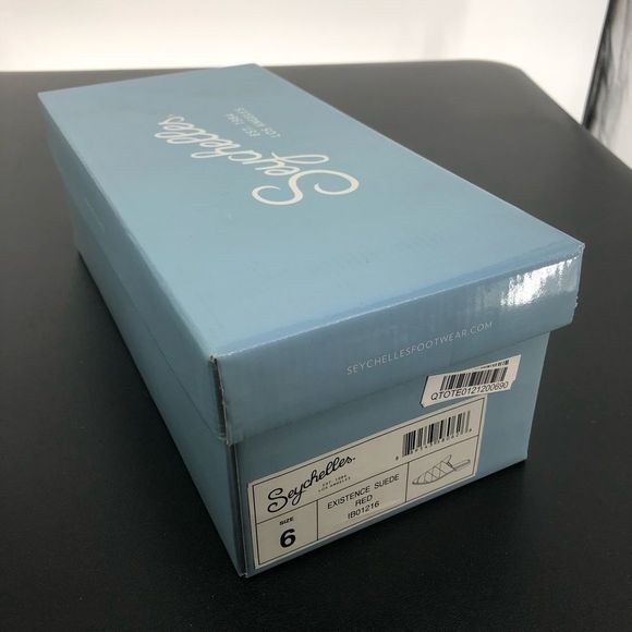 Seychelles Existence Red Suede Basket Weave Flat Mules New in Box - Picture 2 of 13